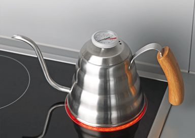 Bouilloire (Beem) sur plaque de cuisson, compatible induction, avec thermomètre intégré